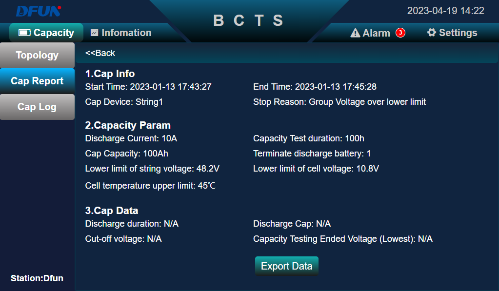 Capacity testing report تقرير اختبار القدرات